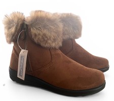 Cushion-walk Ankle Boot Suede-look Ankle Boot Size 8