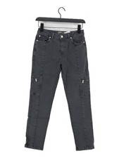 Mint Velvet Women's Jeans UK 8 Grey Cotton with Polyester, Elastane Skinny