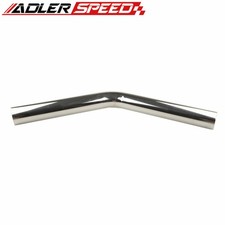 1.75 45mm Od Stainless Steel Mandrel Bend 45 Degree Exhaust Pipe Tubing L610mm