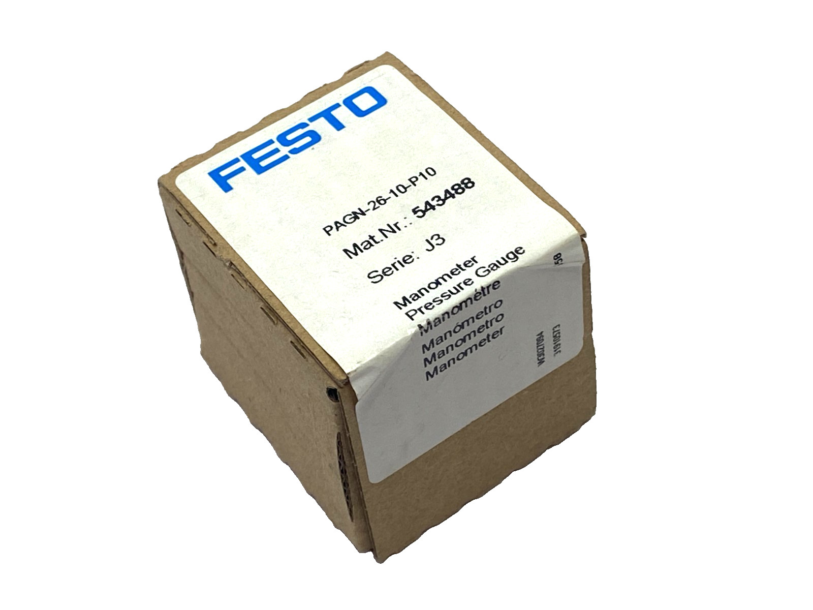 Festo PAGN-26-10-P10 Pressure Gauge, 0-145PSI, 0-10bar, 543488