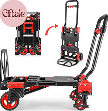 330LB Folding Hand Truck Heavy Duty Carrying, Combination of Four Wheels and Two