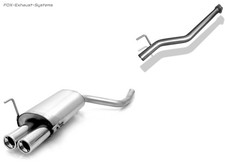  Racinganlage Mercedes CLK W208 C208 Coupe A208 Cabrio 2x80mm rund
