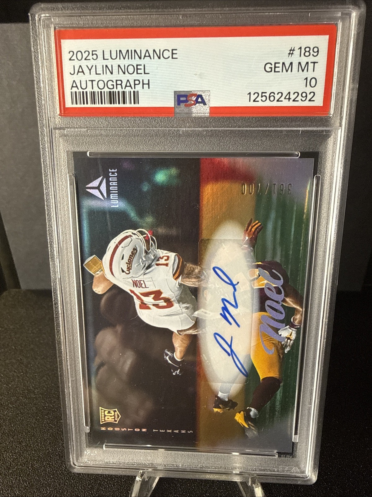 Jaylin Noel Panini Luminance #189 Autograph