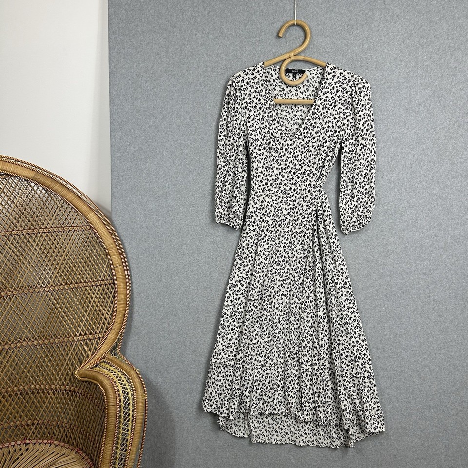 Piper Wrap Dress Size 8 Floral Flower Maxi Long