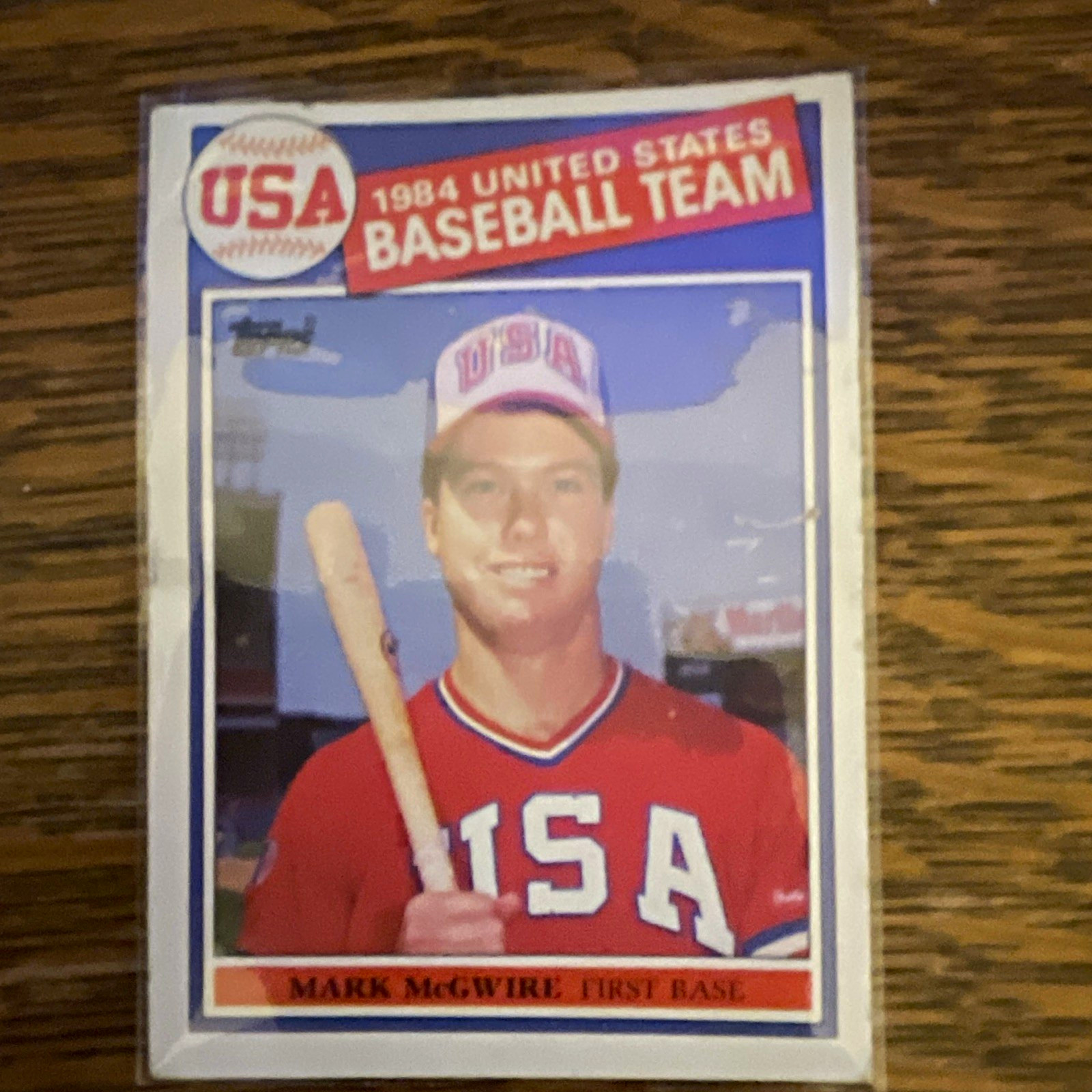 Topps 1985 Topps Mark McGwire #401 United States Baseball Trading Card