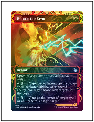 1x Return the Favor, Foil, Secrets of Strixhaven Mystical Archive, MTG NM