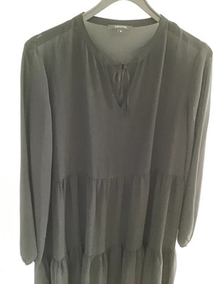 COMMA stufen tunikablusen kleid schwarz  M boho  blogger business