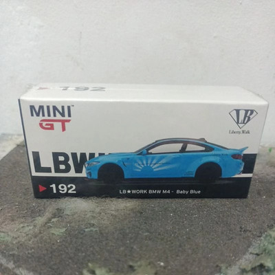 Mini GT #192 - LBWK LB WORKS BMW M4 Baby Blue MGT00192 - Box | eBay