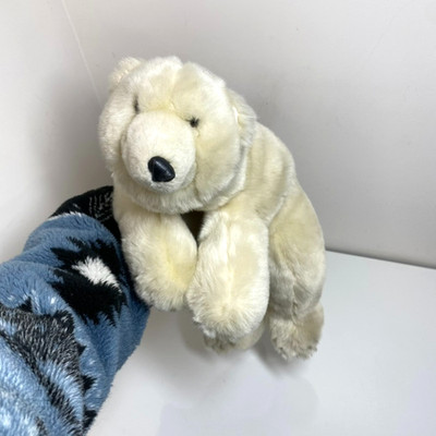 Ditz Designs Realistic Polar Bear Weighted Stuffed Plush 15  The Hen House