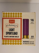 Sears Ted Williams 16 Gauge Shotgun Shells Empty Box