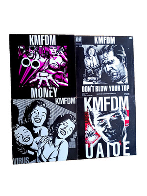 KMFDM - MONEY / DONT BLOW YOUR TOP / VIRUS / UAIOE. VINYL. SAMMLUNG  Industrial