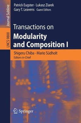 Chiba - Transactions on Modularity and Composition I - New paperback o - X555z