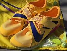 Nike Air Zoom Long Jump Elite Citron Pulse Indigo Burst Men  s size 11 FZ9326-800