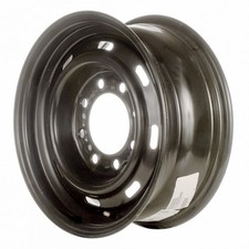16x6.5 8 Slot Refurbished Steel Wheel Painted Black 560-02043