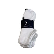 Abercrombie Kids Ankle Socks 5-Pack White L/XL