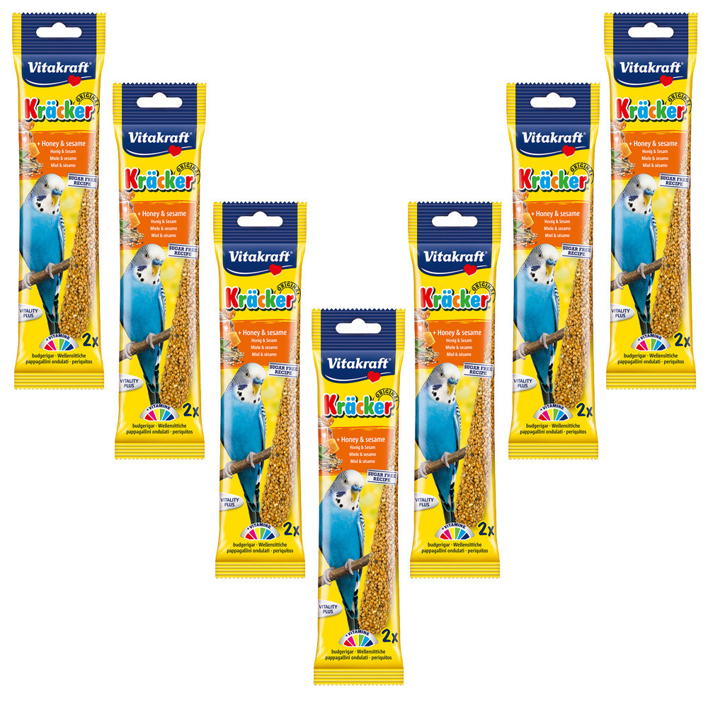 Vitakraft Parrot Treat Sticks Honey and Sesame Case of 5