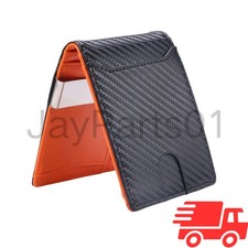 Mens Slim Wallet RFID Blocking Bifold Wallets for Men Minimalist Genuine Leather