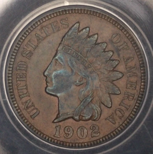 1902 Indian Head Cent. ANACS AU-55. Starts at .99. NO RESERVE
