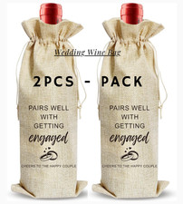 Wedding Wine Bag, Engagement Gifts for Couples, Mr and Mrs Marriage Wedding Gift