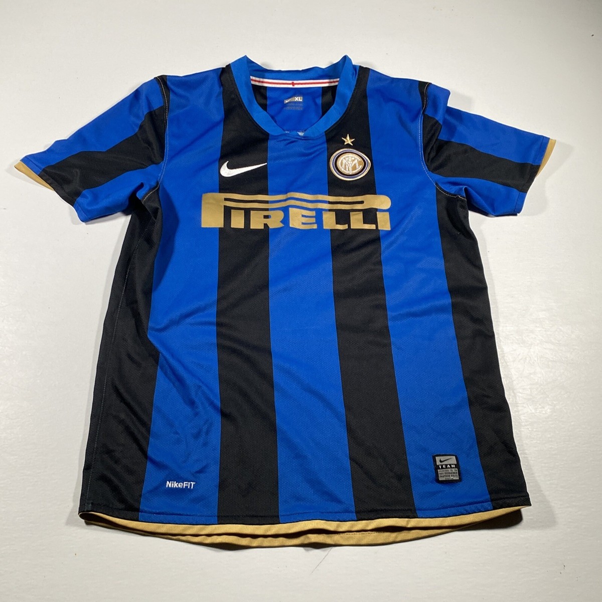 Milan 2007 08 100th Anniversary Inter 2008 Kit Inter Milan Jersey Home  Football Shirt 2008 2009, image size:1200x1200