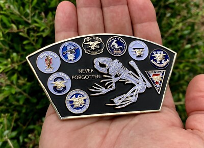 USN NAVY SEALS SEAL TEAM 6 VI BONE FROG NSW PATCH CHALLENGE COIN CPO CHIEF MESS