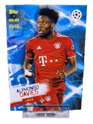 2022 Topps Steve Aoki Alphonso Davies 43/49 Parallel FC Bayern München Numbered