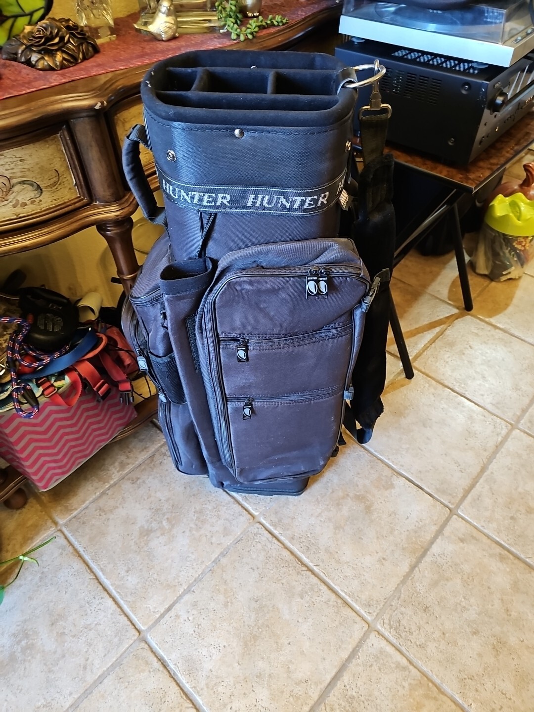 Hunter Golf BAG 13 Way Cart Carry Golf Bag with Rain Cover and Strap 11