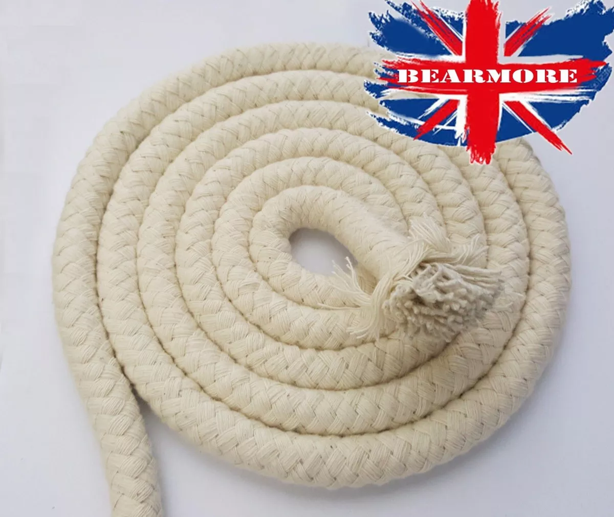 2mm to 12mm Soft Braided Cotton Rope Cord Multi Craft Bondage Use Beige Natural