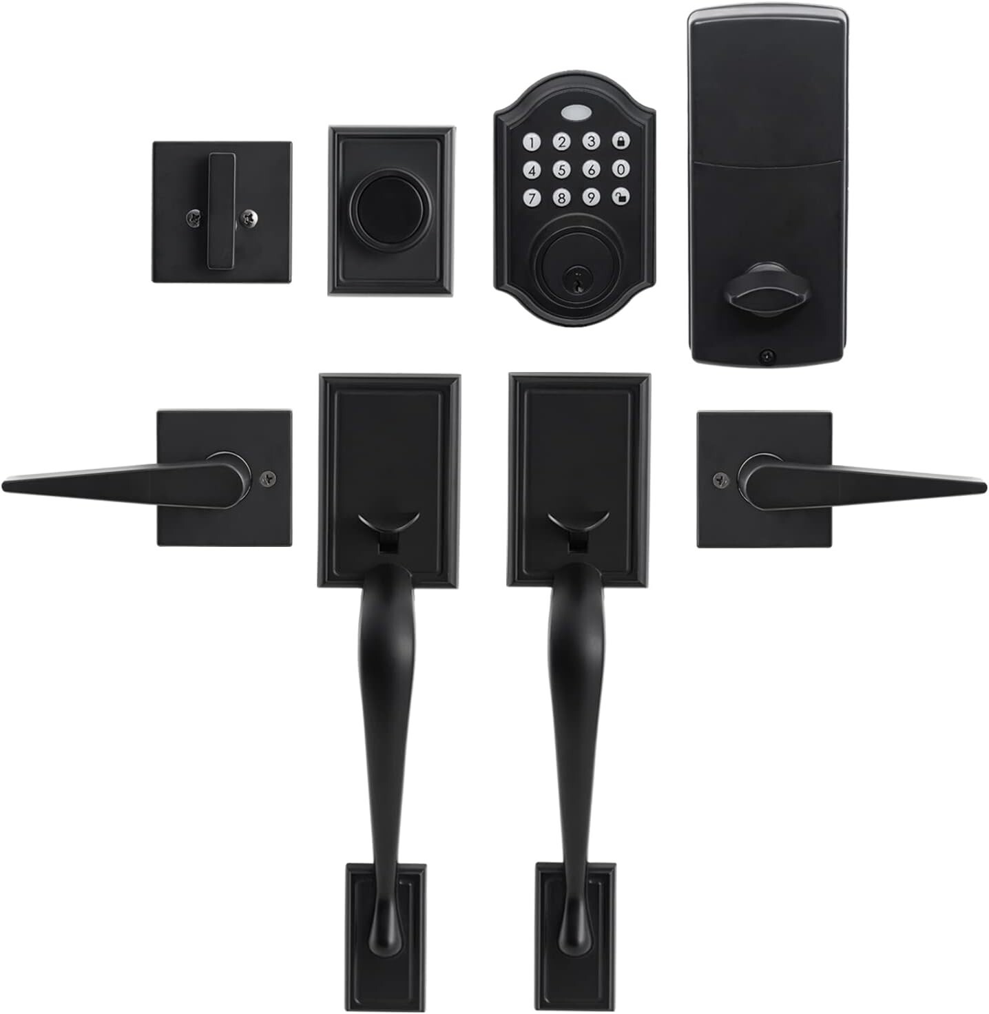 Secure Double Door Lock Set with Keypad and Handle