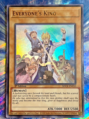 everyone's king yugioh card Yu Gi Oh! - Everyone's King - SDCK-EN050 - 1st Ed - Ultra Rare - NM