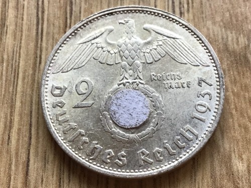 2 Reichsmark Hindenburg 1936 - 1939 J.366 Silber - 第 30/76 張圖片