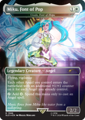 Miku, Font of Pop R Foil #1586 | Hatsune Miku: Winter Diva Secret