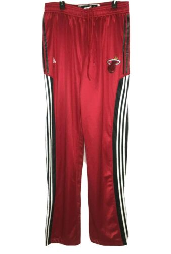 Adidas NBA Miami Heat Snap Off Tear Away Warm Up Pants Sz Mens 3xl +6 TALL New - Picture 1 of 10