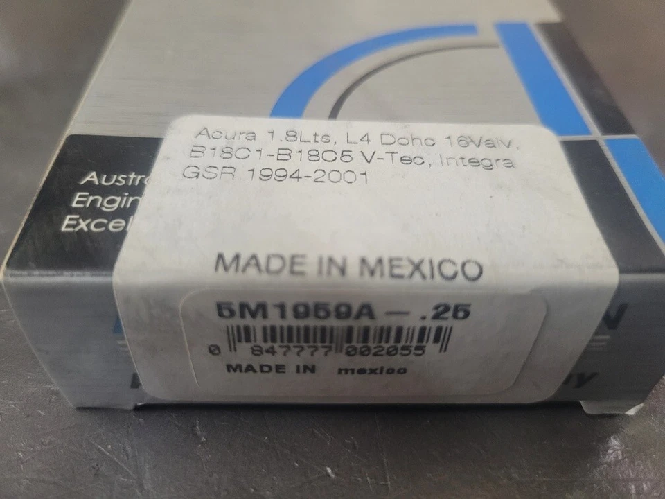 Juego de rodamientos principales ACL 5M1959A-.25 para Honda Accord 2003-2007, CRV 2,0 L, 2,4 L Foto 2 de 2