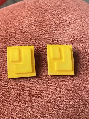 Boucles D'oreilles Buch + Deichmann – Clips Vintage Danemark 1970/80, Plastique