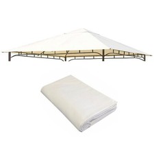 TELO RICAMBIO PER GAZEBO GIARDINO RODI 3X2 3X3 3X4 ECRÙ COPERTURA ESTERNO