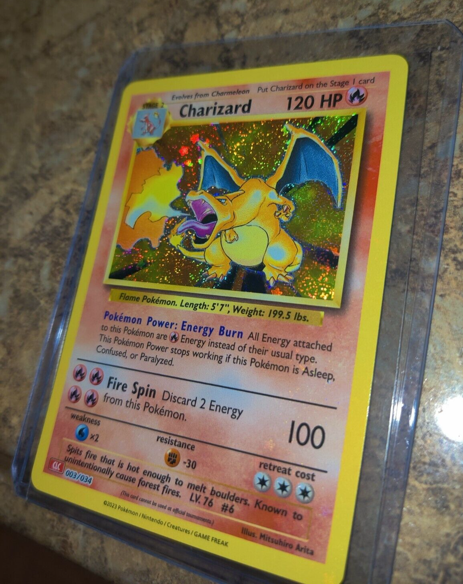 Pokemon Charizard 003/034 Holo Pokemon Card Game Classic English