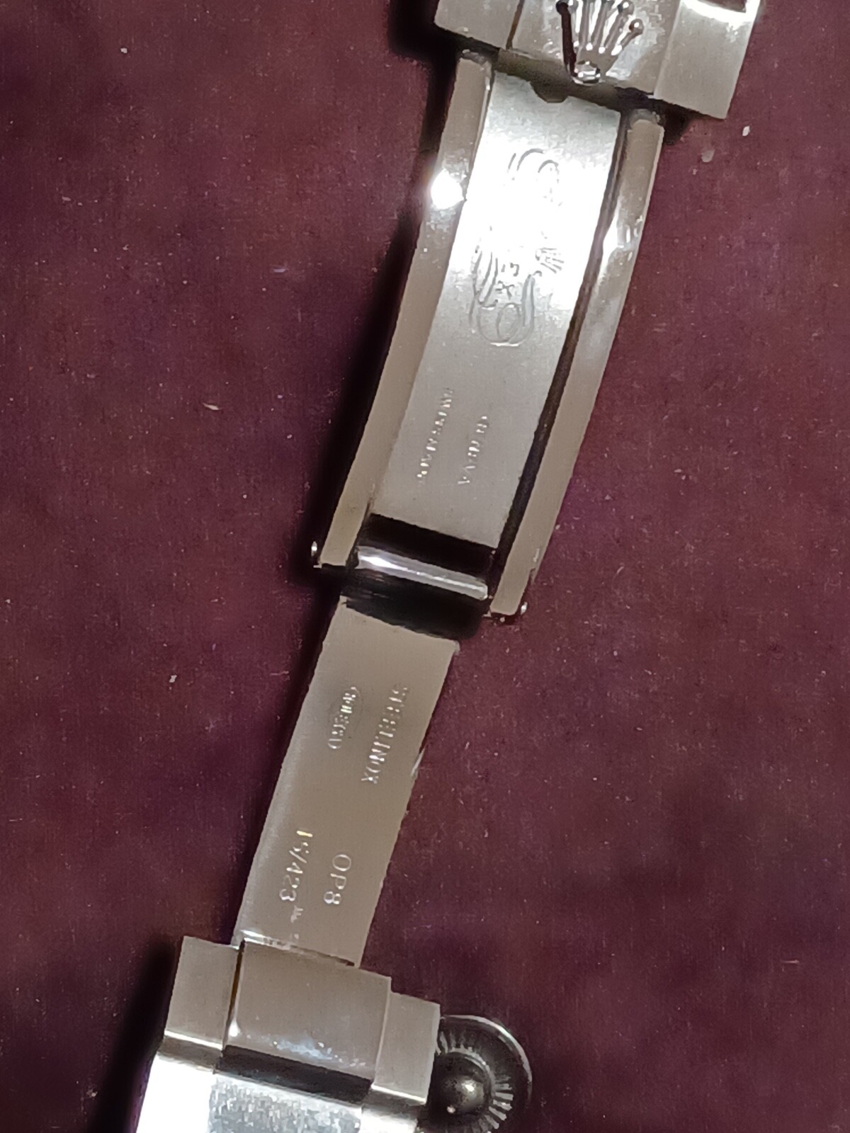 mens rolex stainless steel watch band. Geneva, Swiss, STEELINOX, OP8