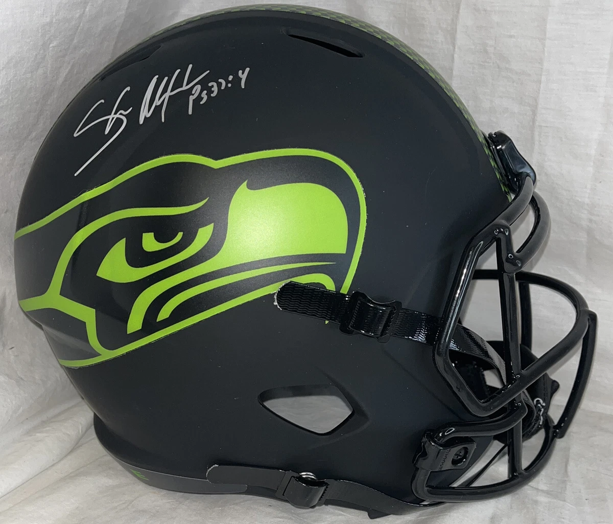 Shaun alexander signed helmet 2025