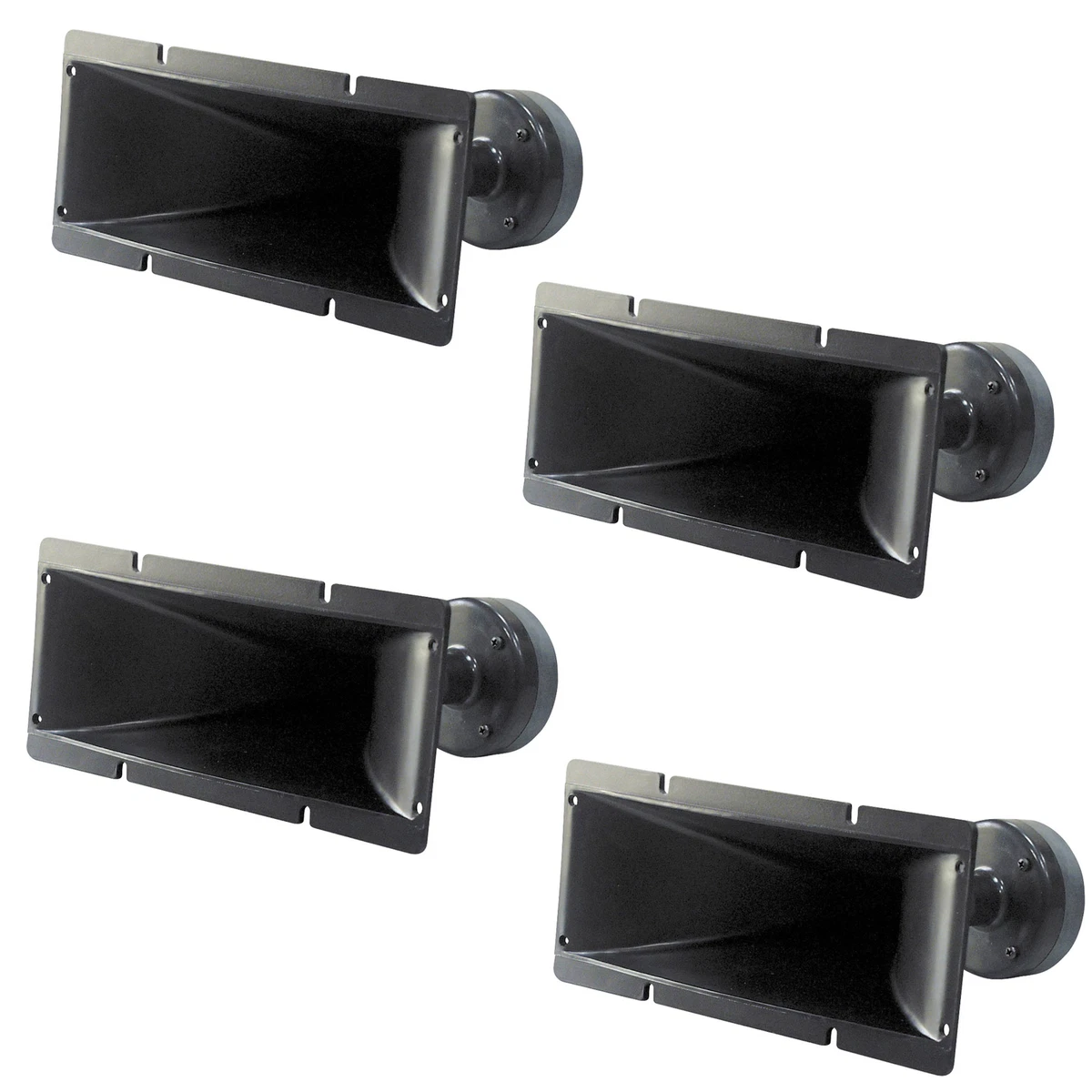 Pyle PH391 Single 4 x 10 Inch Tweeter Horn Driver 200 Watt Peak Power 4 Pack