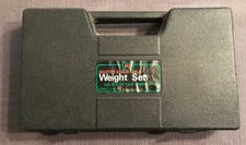  VINTAGE Abercrombie & Fitch Metal Dumbbell Weight Set W/ Case