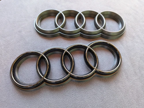 Per Audi 285mm Supporto Griglia A nido d'ape Anteriore Badge/Logo/Emblema/Griglia/Supporto - Foto 19 di 23