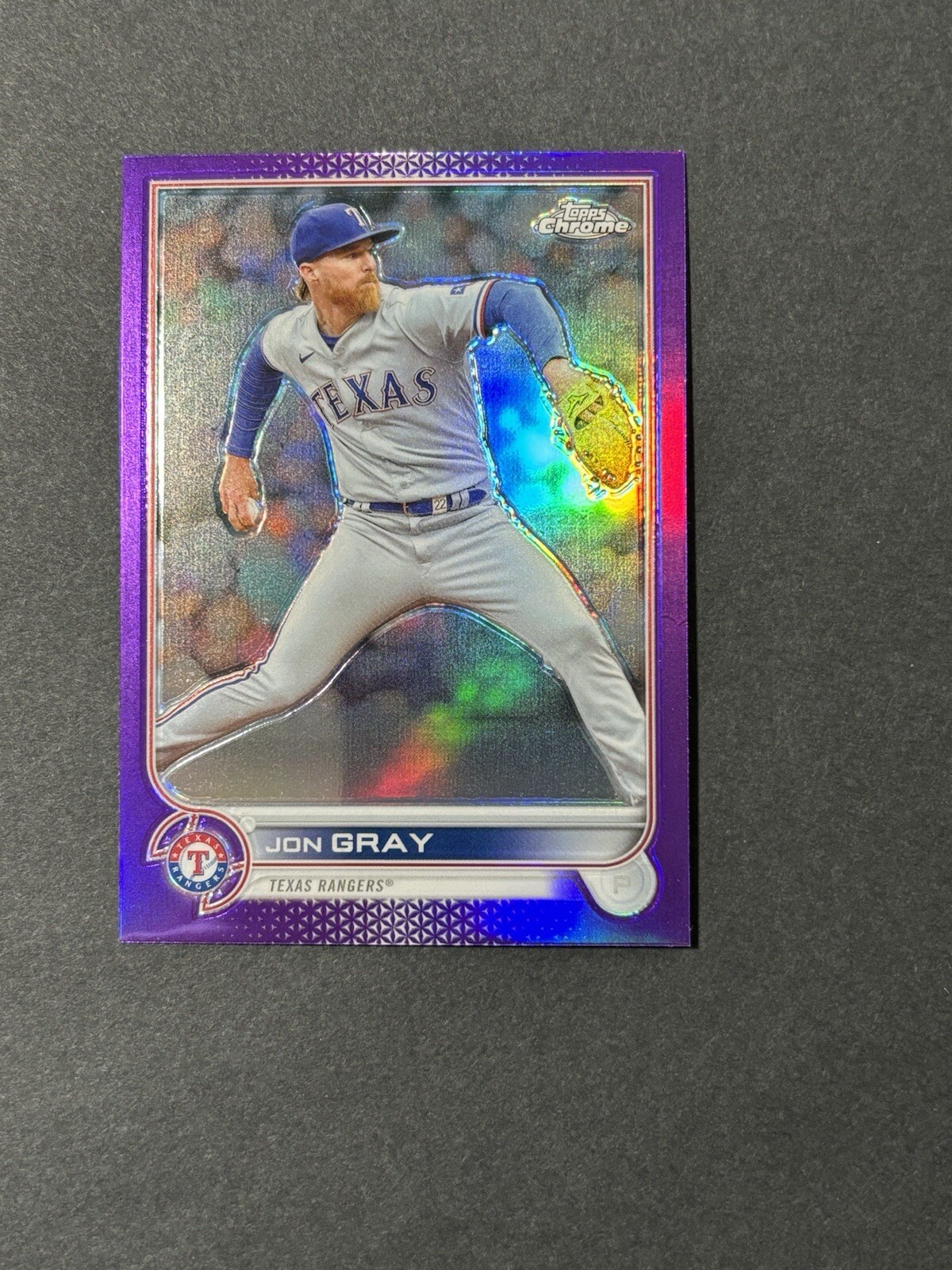 2022 Topps Chrome Update Jon Gray Purple Refractor #USC61. Texas Rangers