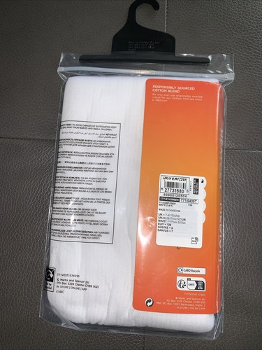 BNWT M&S KIDS MEDIUM WARMTH SOFT & COSY THERMAL LEGGINGS. WHITE. AGE 7-8 YRS. - Picture 4 of 5