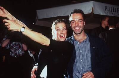 Marie Baumer Hannes Jaenicke at Bandits Premiere Hamburg 02079- 1997 Old Photo