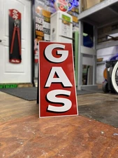 Antique Vintage Old Style GAS Service Station Sign