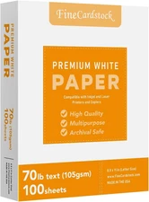 Bright White Paper - Multipurpose Office Print Writing Copy - Flyers, Posters, D