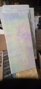 Iridescent Stained Glass Panels 5 Inch By 12 Inch 10 Pack