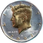 DANBURY MINT-KENNEDY HALF DOLLAR COLLECTION-2003-D-LAYERED 24 GOLD & .999 SILVER