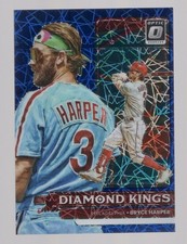 BRYCE HARPER 2022 DONRUSS OPTIC BLUE VELOCITY PRIZM #90/99 **PHILLIES** #17